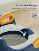 Potty Training Seat, Toddler Potty Training Toilet, Upgrade 2 In 1 Toddler Toilet Seat with Steps Stool Splash Guard and Anti-Slip Pad Soft Cushion, Potty Seats for Toddlers Baby Kids by TinyTreasures Baby Boutique