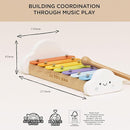 Le Toy Van – Wooden Musical Xylophone | Girl & Boy Colourful Musical Toy with 7 Delightful Sounding Notes – Suitable for 18+ months by TinyTreasures Baby Boutique