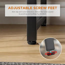 PayLessHere | 32 Inch Computer Desk | Nature | Office Desk with Metal Frame, Adjustable Feet | Water-Resistant, Scratchproof Surface | Sturdy Writing Table for Home Office or Study | Pack of 1 by CozyNest Decor