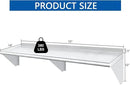 HARDURA Stainless Steel Shelf 14" x 72", 352lb Commercial Shelves Wall Mount Metal Shelving with Backsplash and Brackets for Kitchen, Restaurant, Laundry Room and Home by CozyNest Decor