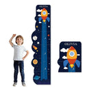 Personalized Name Growth Chart for Wall, Rocket Wood Height Chart for Kids, Height Measurement for Wall, Boy Girls Height Wall Chart Growth Measuring Ruler, Toddler Playroom Decor by CozyNest Decor