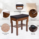 StrongTek Bamboo Shower Bench Seat with Cushion, Shower Stool with Storage Shelf, Lightweight, Non-Slip, Quick-Drain Design, 350 lbs Capacity, Ideal for Bathroom, Spa, Sauna, Living Room by TinyTreasures Baby Boutique