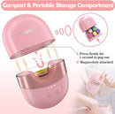 Megainvo Baby Nail Trimmer Electric USB Rechargeable Baby Nail File, Baby Nail Clippers w/Storage Compartment & LED Light, Electric Nail File for Baby Infant Toddler Newborn Nail Care Kit Pink by TinyTreasures Baby Boutique