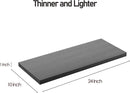 Wall Shelf Set of 2,Dark Wood Floating Shelves 24 in W x 10 in D x 1 in H, Wooden Floating Wall Shelf with Invisible Brackets for Living Room/Bedroom/Bathroom/Kitchen Storage and Decor by CozyNest Decor
