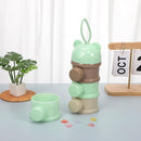 IMIKEYA Stackable Formula Dispenser - 4-Layer Milk Powder Container for Travel Light Green by TinyTreasures Baby Boutique