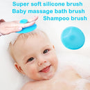 Baby Hair Brush &Silicone Baby Cradle Cap Brush Set, for Newborns & Toddlers-Natural Soft Goat Bristles-Ideal for Cradle Cap-Perfect Baby Registry Gift (Pink) by TinyTreasures Baby Boutique