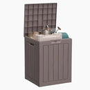 28 Gallon Resin Deck Box, Lockable Outdoor Storage Box for Patio Cushions Storage Furniture,Garden Tools, Pool Supplies, Weatherproof and UV Resistant (Grey) by CozyNest Decor