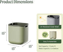 Vego garden Self Watering Pots Home Planters with Water Gauge for Effortless Indoor Plants Sage Green by GreenHaven Gardens