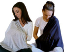LK Baby 2pk Infinity Nursing Scarf Breastfeeding Cover Ultra Soft (Grey/Navy) by TinyTreasures Baby Boutique