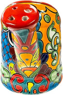 Talavera Watering Can Planter Large Flower Pot Large Mexican Pottery Folk Art Hand Painted Home Decor Garden Ceramic Handmade Multicolor 15" (Red Multi) by CozyNest Decor