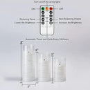 Homemory 9 Pcs Flameless Candles with Embedded Star String Fairy Lights, Battery Operated Candles, LED Candle, Fake Candles with Remote Control and Timer (Ivory) by CozyNest Decor