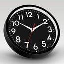 Wall Clock Small Analog 8 Inch Silent Non Ticking Battery Operated Modern Simple Decorative for Kitchen Office Bedroom Bathroom Living Room by CozyNest Decor
