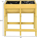 Giantex Raised Garden Bed, Elevated Wood Planter Stand, Garden Grow Box Kit W/Legs for Vegetable, Flower, Herb - Outdoor Planter W/Shelf for Garden, Patio, Backyard - Natural by GreenHaven Gardens