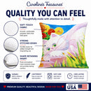 White Cat Tea Time Decorative Throw Pillow 14x14 Indoor Outdoor Accent Cushion, Fabric Cover with Insert for Sofa, Bed, Porch & Living Room