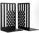 Metal Bookends for Bookshelves and Magazines - Strong Heavy Duty Book Dividers for Home, Office and School by CozyNest Decor