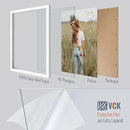VCK 16x24 Poster Frames Set of 3, White Solid Wood Picture Frame, Textured Exclusive Wall Gallery Frame by CozyNest Decor