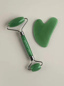 Mount Lai Jade Gua Sha Facial Tools, Jade Roller and Gua Sha Facial Tools Set, Guasha Tool for Face to Relieve Muscle Tension and Reduce Puffiness, Anti Aging Skin Care Sets for Women