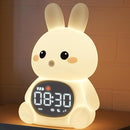 MASHI Bunny Alarm Clock, Toddler Sleep Training Clock with Sun & Moon, Sleep Sound Machine, Night Lights, Alarm Clock for Kids, Gift Ideas for Kids Child by TinyTreasures Baby Boutique