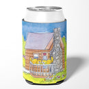 Cat Love at the Log Cabin  Can or Bottle Hugger Cooler Sleeve for Standard 12 oz Cans, Insulated Foam Beer & Soda Can Hugger Reusable