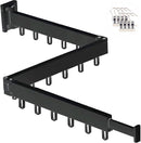 Clothes Drying Rack Wall Mounted,Space Saving Wall Drying Rack,Retractable Collapsible Tri-Fold,for Bathroom,Balcony,Outdoor lndoor with Laundry,Black by TinyTreasures Baby Boutique