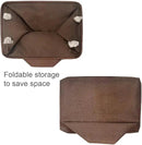 TheWarmHome Decorative Basket Rectangular Fabric Storage Bin Organizer Basket with Handles for Clothes Storage (Brown,Large-3Pack,15.7L*11.8W*8.3H) by CozyNest Decor