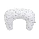 Boppy Nursing Pillow - Ergonomic Bottle & Breastfeeding Pillow with High, Firm, Large Area, Water-Repellent Cushion with Washable Cover; Baby Safety Alliance Verified - Gray Gentle Leaves by TinyTreasures Baby Boutique