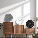 Mosewa Large Wall Clock Battery Operated 16 Inch White Silent Non Ticking Simple Minimalist Clock Decorative for Kitchen Home Bedroom Living Room Office by CozyNest Decor