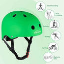 KAMUGO Kids Adjustable Helmet, with Sports Protective Gear Set Knee Elbow Wrist Pads for Toddler Age 2-8 Boys Girls, Bike Skateboard Hoverboard Scooter Rollerblading Helmet Set by TinyTreasures Baby Boutique