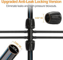 12 Pcs 1/2 inch to 1/4 inch Drip Irrigation Tubing Fittings, 1/2" Drip Tubing (1/2" ID x 0.65" OD) to 4 Way 1/4" Irrigation Tubing Locked Barbed Reducing Tee Connectors for Garden Systems