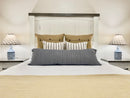 Memphis Bed in White Smoke Bean