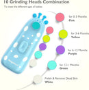 Baby Nail Trimmer Electric Baby Nail File Safe Baby Nail Clippers with Light 10 Grinding Heads Queit Baby Nail Polish Grooming Kit for Newborn Infant Toddler Toes Fingernails Care - Blue by TinyTreasures Baby Boutique