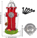 Large Dog Fire Hydrant Pee Post Training Statues with Snail Puppy Pee Training Post Resin Garden Fire Hydrant Figurines for Indoor Outdoor Decor by GreenHaven Gardens