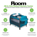 Joovy Room-Playard, Nursery Center, Bassinet, Changing-Table, Turquoise by TinyTreasures Baby Boutique