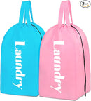 Sylfairy 2 Pack XL Laundry Bag with Strap,Heavy Duty Travel Laundry Bag,Rip-Stop Dirty Clothes Shoulder Bag with Drawstring,Easy Fit a Laundry Hamper or Basket Travel Essentials by TinyTreasures Baby Boutique