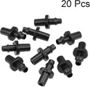 uxcell Single Barb Drip Pipe Connector 4/7mm Hose Fitting for Garden Agricultural Irrigation System, Plastic 20pcs by GreenHaven Gardens
