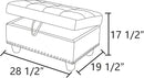 Ottoman Rectangular Storage Ottoman Bench, Footrest Stool Footstool with Lid for Living Room, Bedroom, Entryway, Brown, 28.5"x19.5"x17.5" by CozyNest Decor