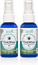 3 Moms Organics, TickWise 2oz Extra Strength Happy Campers 2-Pack - DEET- Free, Tick and Insect Repellent, Plant Based Essential Oils, All Natural Ingredients, Safe for Kids, Adults, Dogs & Horses by TinyTreasures Baby Boutique