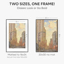 Homeforia 20x30 Poster Frame Black, High End Metal 20 x 30 Picture Frames with Mat 16 by 24 inch Photo, 30x20 Large Frame for Wall, 20x30 Thin Frame Matted to 16x24, Tempered Glass, Wall Kit, Set of 1 by CozyNest Decor