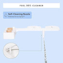 TUSHY Spa Self-Cleaning Warm Water Toilet Bidet Attachment. Adjustable Nozzle, Angle & Pressure Control. Easy DIY Home Install, Requires Sink Access for Optional Warm Water Control. (Biscuit/Platinum) by CozyNest Decor