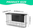 Magnetic Storage Basket Organizer for Fridge & Kitchen, 11lb Capacity Essentials Holder, No Tools Needed, Adjustable & Removable Spice Rack for Plastic Wrap, Foil, & More by CozyNest Decor