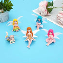 ONEST 5 Pieces Miniature Fairy Garden Accessories Small Fairy Figurines Hand Painted Fairy Figures Girl Fly Wing Figurines for Car Decor Fairy Garden Flower Pot Birthday Cake Topper by GreenHaven Gardens