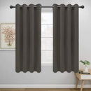 Easy-Going Blackout Curtains for Bedroom, Solid Thermal Insulated Grommet and Noise Reduction Window Drapes, Room Darkening Curtains for Living Room, 2 Panels (52x63 in,Taupe) by CozyNest Decor