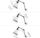 JONATHAN Y JYL7462C-SET2 Rover 7" Classic Industrial Metal Adjustable Arm LED Wall Sconce, White/Oil Rubbed Bronze (Set of 2) for Bedroom, Bathroom, Vanity by CozyNest Decor