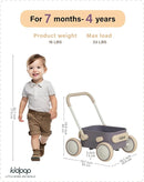 Kidpop PULA 2-in-1 Push and Pull-Along Wagon, Baby Push Walker for First Learner from 7 Month to 4 Year, One Year Birthday Gifts, Sturdy and Safe, Indoors and Outdoors (Purple) by TinyTreasures Baby Boutique