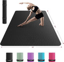 HAPBEAR Extra Large Yoga Mat - 72"x48"/78"x54", 1/4" & 1/3" Thick, Non-Slip, Durable, Eco-Friendly, Wide Exercise Mat for Home Workouts, Yoga, Pilates, Stretching, Meditation (Barefoot Exercise) by TinyTreasures Baby Boutique