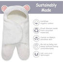 Jam Naturals- Baby Swaddle Blanket, Cute Bear Organic Receiving Swaddling Wrap, Newborn Baby Girl Soft Plush Registry Gift (Pink 3-6m) by TinyTreasures Baby Boutique