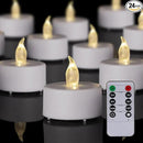 LED Tea Light Remote ControlCandles,Flickering Flameless LED Candle,Long Lasting 400+Hours,Battery Operated with Timer for Home Decoration Seasonal &Festival Celebration WarmWhite (24pcs) by GreenHaven Gardens