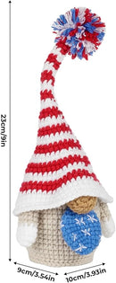 Wizardi Amigurumi DIY Crochet Kit - Patriotic Gnome F07N8-M195 by TinyTreasures Baby Boutique