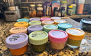 WILLDAN Glass Baby Food Storage Jars w/Lids (4 oz, 6 Pack Set) Snack, Puree, Reusable Small Containers, Breast Milk, Fridge or Freezer, Microwave & Dishwasher Safe, Essential Must Have for Infants by TinyTreasures Baby Boutique