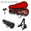 Wooden Miniature Violin Model, 5.5in Mini Musical Instrument Replica Model Handmade Display Accessory with Bow and Case for Room Home Office Decoration Ornament Craft Birthday Gift by TinyTreasures Baby Boutique